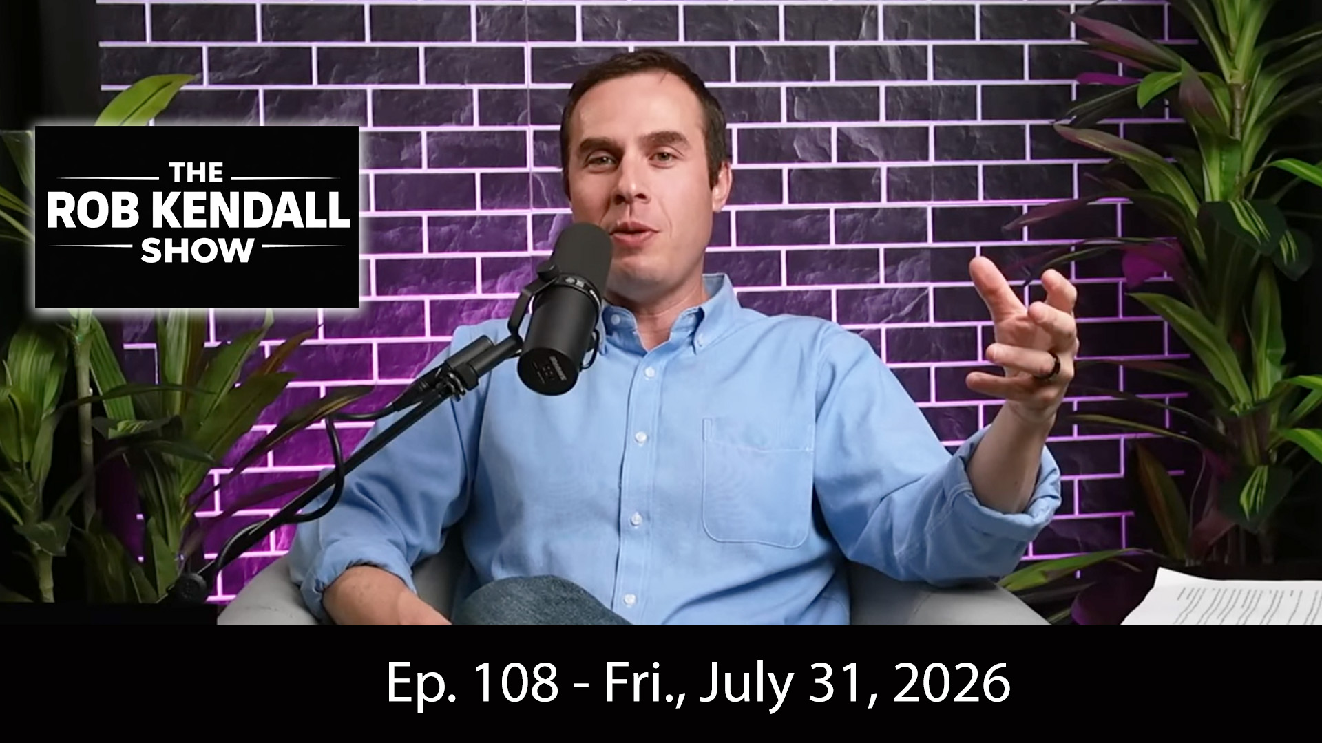 Watch The Rob Kendall Show Live at 9am-Noon